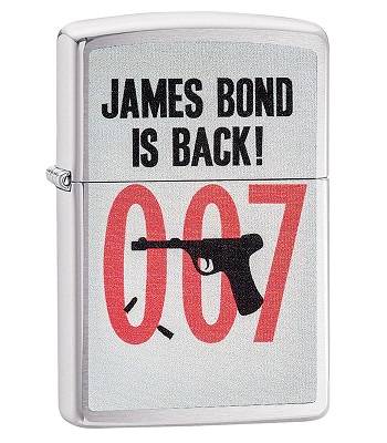 яЗажигалка Zippo 29563 James Bond Brushed Chrome